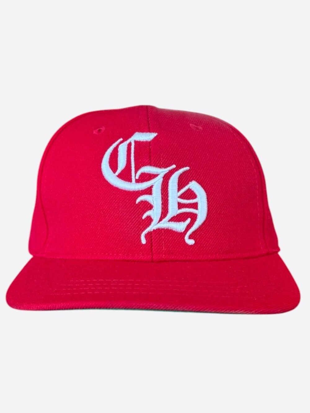 Chrome Hearts Red & White CH Logo Hat
